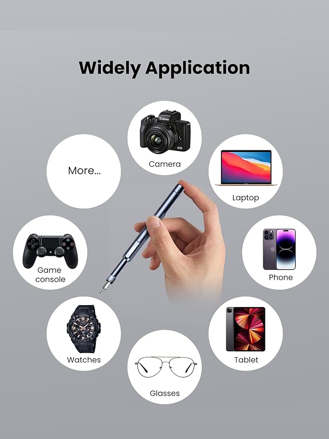 49-in-1 Small Screwdriver Set, [Super Durable] Tiny Torx Screwdriver Fits All Ring Doorbell, Precision Magnetic Mini Repair Tool Kit for Watch, Laptop, Eyeglass, Camera, Men Gift Screw Driver