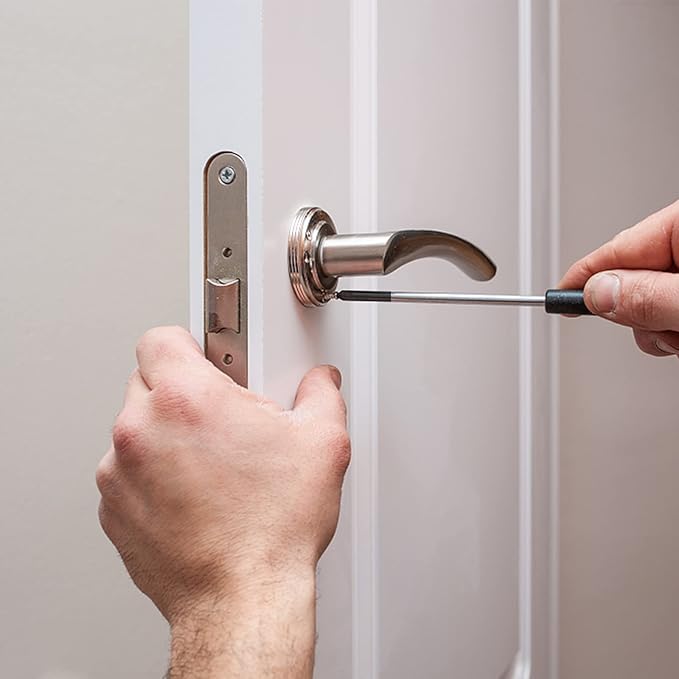 COMOWARE 40 Pcs Home Tool Kit - Basic Household Hand Tool Set, Truck Tool Kit Wrench Combination Tool Set for Home with Plastic Toolbox Storage Case, Rv tool set