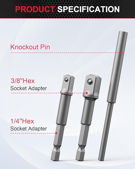Kolvoii Bolt Extractor Kit, Nut Extractor Socket Set, Stripped & Rounded Bolt Remover with 1/4" & 3/8" Drive, 32PCS Lug Nut Removal Tool for Damaged, Frozen, Broken, Rusted and Rounded-Off, 35#CR-MO