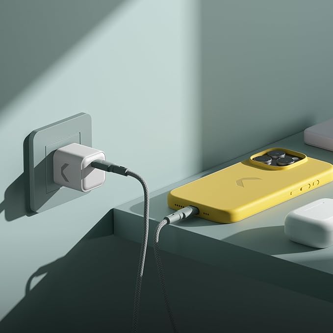 Clemm Core 35W USB-C Charger, GaN PPS, 3-Port USB-C/USB-A Charger, Compatible with iPhone 16/15/14/13/12/11, Galaxy S24 Ultra/S23