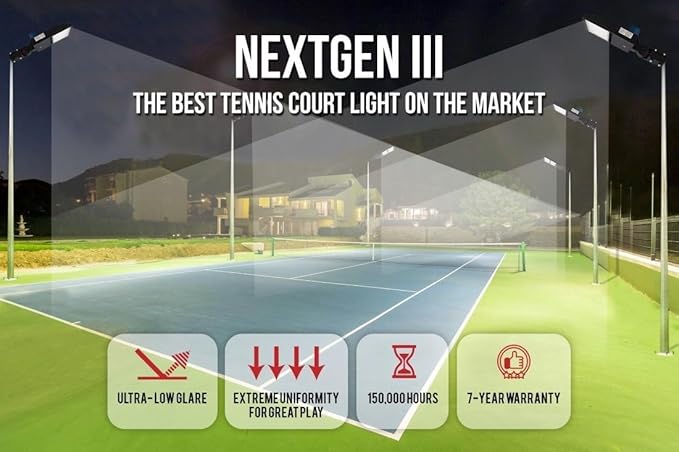 42,000 Lumen - 300 watt NextGen III LED Shoebox Lights - Dimmable - No Photocell - Arm Mount - 10KV Surge - White Housing