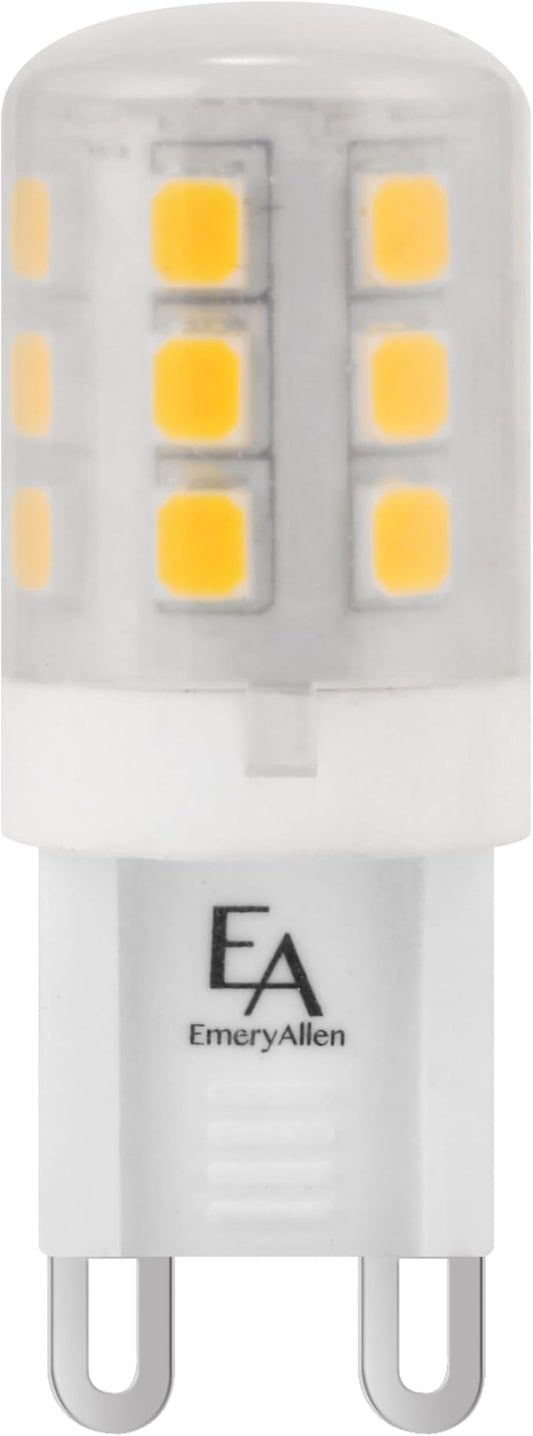 EmeryAllen G9 Base, 2.5Watt (20W Equivalent) Dimmable Miniature Bi-Pin | JA8 Compliant LED Light Bulb | 120V- 250 Lumens | 3000K | 1 Pcs