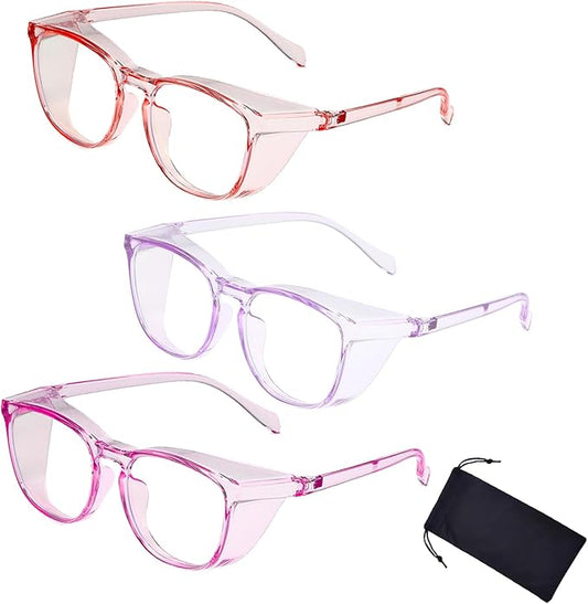 Safety Glasses for Men Women, Anti Fog Safety Goggles Comfortable Blue Light Blocking UV Protective Adult Nurse