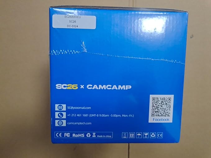 Camcamp 3MP Wireless Security Camera Outdoor, PTZ Camera, Panoramic View, Color Night Vision, WiFi Connect to NVR Security Camera System with 7" Monitor/Use Alone, Plug-in Power Cable, CCTV Indoor