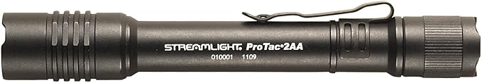Streamlight 88033 ProTac 2AA-X 270-Lumen Rechargeable Multi-Fuel Personal Carry Tactical Flashlight, Black