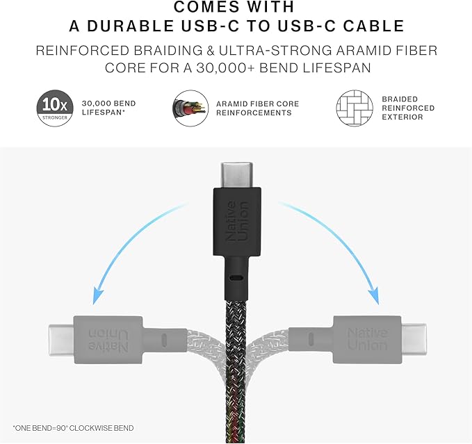 Native Union SnapStand Magnetic Wireless Charger – Qi2 Certified & MagSafe Compatible – Charging Pad & Stand for iPhone 16/15/14/13 & Other Qi-Compatible Devices – Up to 15W Fast-Charging (Black)