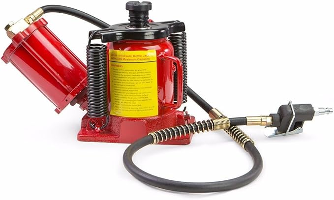 Stark USA 20-Ton Portable Hydraulic Bottle Jack Air-Operated Pneumatic Lift Low Profile Manual Air Jack, Auto Truck Travel Trailer Repair (44000 LBS)
