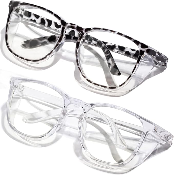 Safety Glasses Anti Fog Clear Blue Light Blocking Eye Protection Nurse Goggles for Women Men