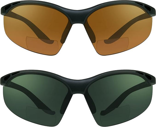 proSPORT Bifocal sunglass Safety Reader Z87 Wrap Around No Slip Grip +1.50 +2.00 +2.50 +3.00