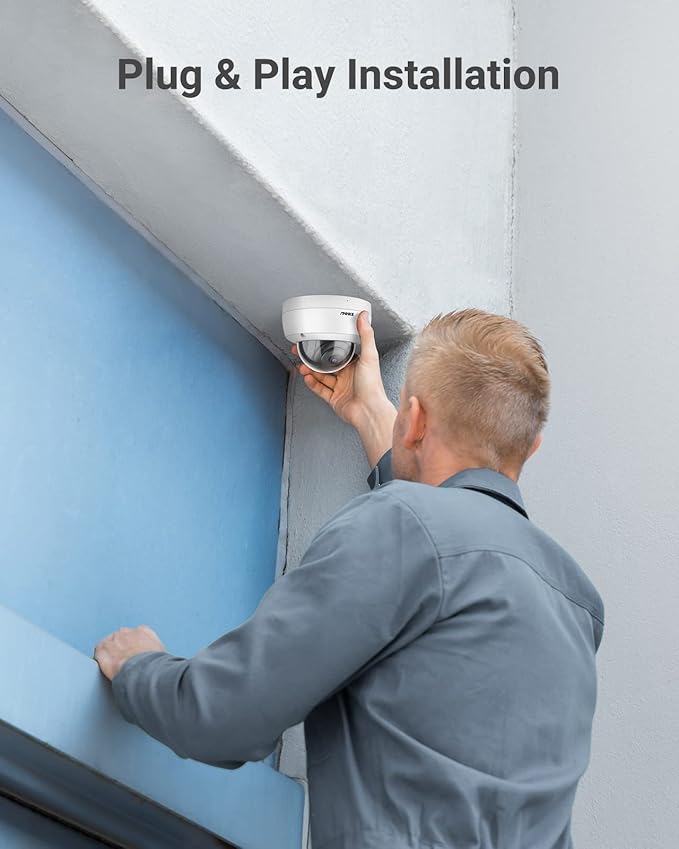 ANNKE H500 5MP PoE Security Camera System w/ 6MP H.265+ 8 Channle NVR, 8X 5MP Outdoor Dome IP Cameras, 24hour Audio Recording, 100ft EXIR Color Night Vision, IP67 Weatherproof, Built in 2TB HDD