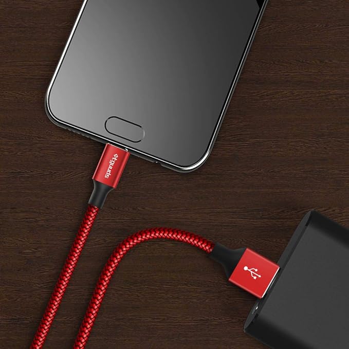 etguuds USB to USB C Cable 3ft, 2-Pack USB A to Type C Charger Cord Fast Charging for Samsung Galaxy A15 A25 A35 A55 A54, S24 S23 S22 S21 S20 S10 S10E, Note 20 10, Moto G, for iPhone 16 15, Red