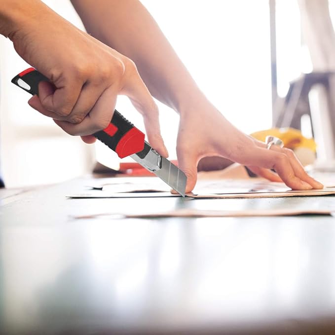 Prostormer 93-Piece Tool Kit, Basic Household Repair Tool Set with Toolbox Storage Case, Small Starter Tool Box Kit for Homeowners and College Students (Red)