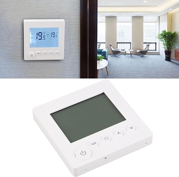 Electric Baseboard Heaters Thermostat, Programmable Thermostat with LCD Display, High Accuracy Smart Thermostat for Electric Heating System