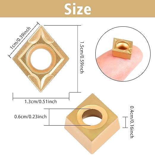1/2" 12mm Shank Indexable Lathe Turning Tool,14Pcs Lathe Tool Kits with 10PCS CCMT09T304 Carbide Inserts and 4Pcs Turning Tool Holders S12M-SCLCR09/SCMCN1212H09/SCLCL1212H09/SCLCR1212H09
