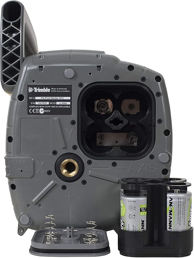 Spectra Precision LL300N-4 Laser Level, Self Leveling Kit with HL450 Receiver, Clamp, and NiMH Rechargeable Batteries, Yellow