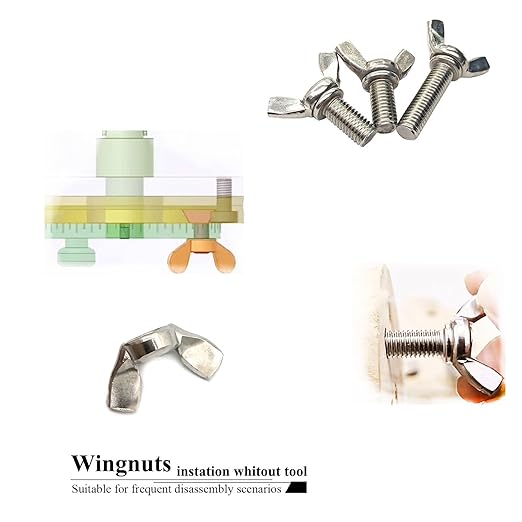 15 Pcs 5/16"-18 Wingnuts 304 Stainless Steel Wing Nuts Fasteners Parts Butterfly Nut, Hand Twist Tighten Hardware Nuts Butterfly Wing-Nut