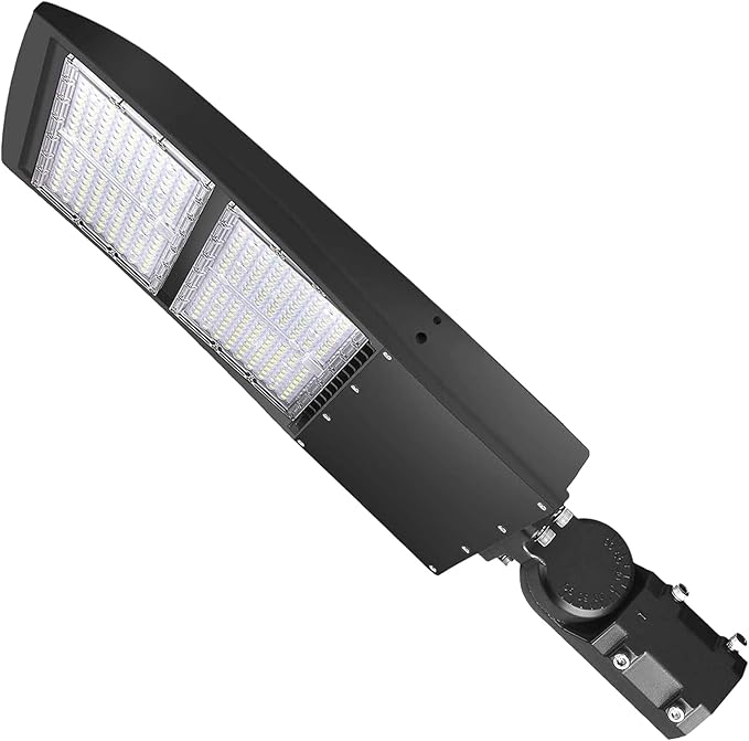 480V 300W LED Parking Lot Light, 5000K 42000LM LED Shoebox Area Light (1000W HID/HPS Equiv.) with Slip Fitter Mount, Dimmable Commercial Street Lighting with 20KV Surge Protection, UL DLC Listed
