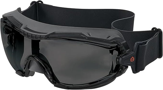Ergodyne Skullerz Arkyn Protective Dust Safety Goggle, Non-Vented, Anti Fog, Scratch Resistant, Adjustable Neoprene Strap