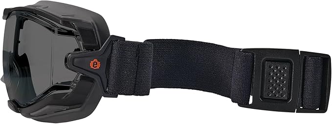 Ergodyne Skullerz Arkyn Protective Dust Safety Goggle, Non-Vented, Anti Fog, Scratch Resistant, Adjustable Elastic Strap