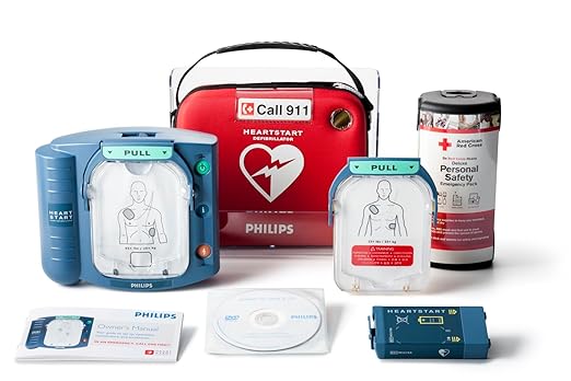 Philips HeartStart Home AED Defibrillator, Value Package M5068A-C04