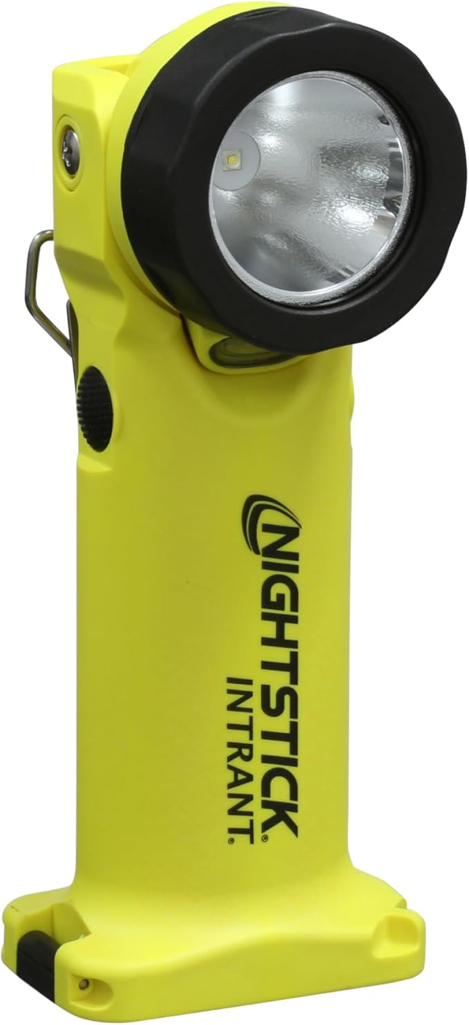 Nightstick XPP-5566GX Intrant Intrinsically Safe Dual Angle Light - 3 in 1 Flashlight, Floodlight, Dual-Light - 8 Brightness Modes - Green