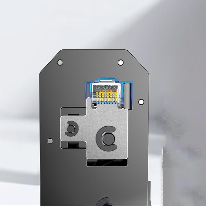 RJ45 Crimp Tool Kit All-in-One Ethernet Crimper Cat6 Cat5 Cat5e Crimping Tool with Network Cable Tester, 50-Pack Cat5e RJ45 Connector, 50-Pack Connector Boots