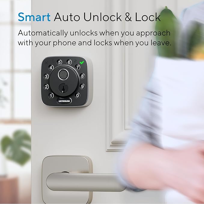 ULTRALOQ Cross Platform Compatibility Bolt Fingerprint Matter Smart Lock