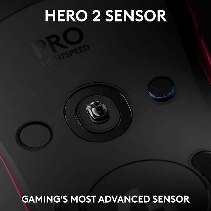 Logitech PRO 2 Lightspeed Wireless Gaming Mouse, Pink | Hero 2 Sensor, 44k DPI, 8 Programmable Buttons, LIGHTFORCE Switches, RGB Lighting, Lightweight, PC/Mac | with Signature Series Charging Dock