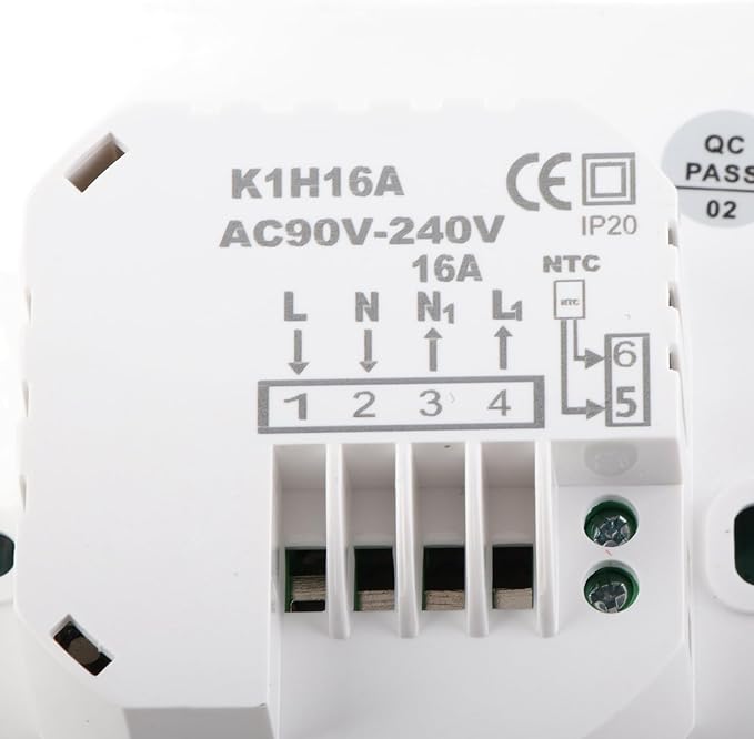 Electric Baseboard Heaters Thermostat, Programmable Thermostat with LCD Display, High Accuracy Smart Thermostat for Electric Heating System