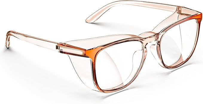 MORK&SUKY Safety Glasses, Stylish Goggles With No Fog Lense, Alternatives To Regular Protective Eyewear For Lab and Nursing.