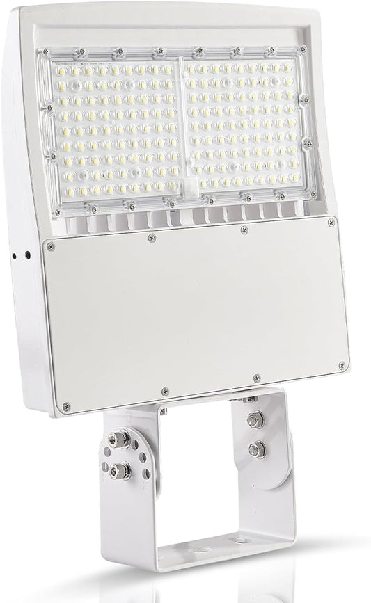 150W White LED Parking Lot Light, 21000LM LED Shoebox Area Light [500W MH/HPS Equiv.], 5000K Dimmable Outdoor Street Lighting Fixture with Surge Protection Built-in, IP65 AC100-277V UL&DLC Listed