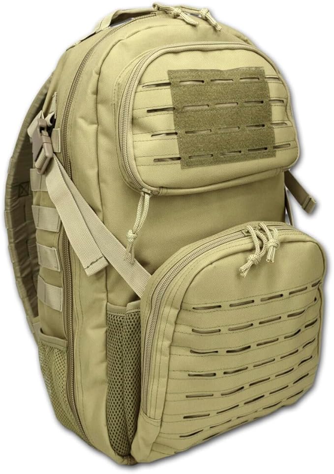 Lightning X Stocked Modular Trauma & Bleeding First Aid Responder Medical Backpack + Kit - TAN
