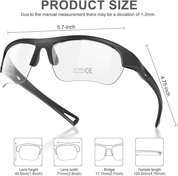 12 Pack Safety Glasses, UV Protective Eyewear, ANSI Z87.1 Impact Resistant Anti-Scratch Safety Goggles for Men Women