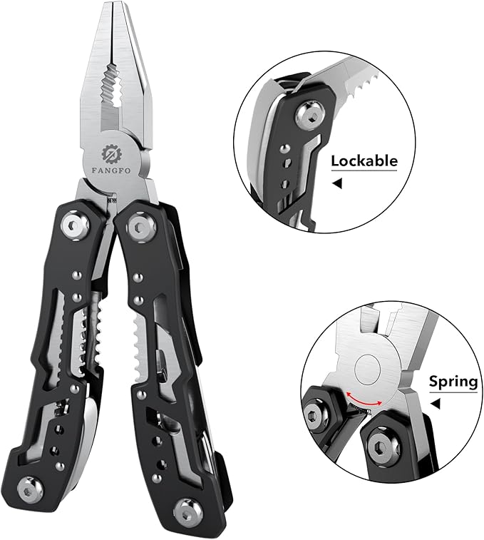 6 Pcs 14-In-1 Multitools - Professional Grade Multi-functional Stainless Steel Pocket Knife for Men, Multi tools- Stainless Steel for Everyday Use