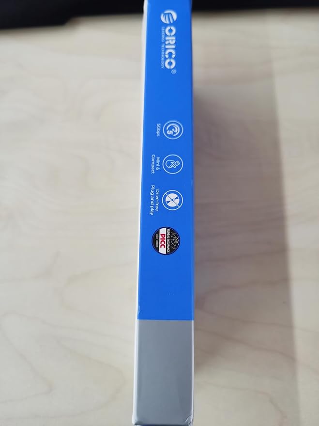 ORICO Aluminum 7-Port USB Hub with 1.64Ft Cable, Multiple USB 3.0 Hub, 5Gbps Data Transfer, 5V 3A Type-C Port, UBS-A Splitter for PC, Laptop, Desktop