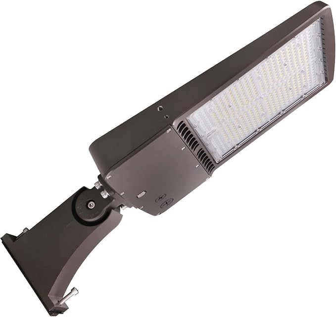 480V 300W LED Parking Lot Light, 42000LM(140lm/w) LED Shoebox Area Light(1000W HID/HPS Equiv.), 5000K Dimmable Outdoor Commercial Street Lighting -10KV Surge Protection IP65 277-480V UL DLC Listed