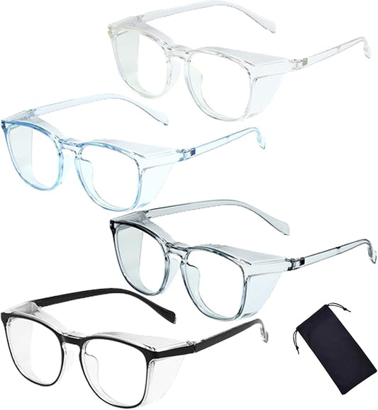 Safety Glasses for Men Women, Anti Fog Safety Goggles Comfortable Blue Light Blocking UV Protective Adult Nurse