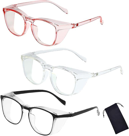 Safety Glasses for Men Women, Anti Fog Safety Goggles Comfortable Blue Light Blocking UV Protective Adult Nurse