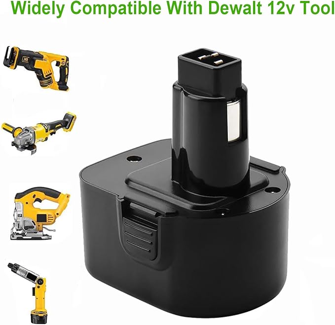 3.5Ah 12V Ni-MH Battery Compatible with DEWALT 12V Battery XRP DC9071 DW9072 DE9037 DE9074 DE9075 DE9501 152250-27 397745-01 Black Decker 12V A9252 A9275 PS130 PS130A