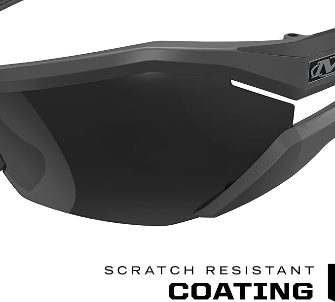 Mechanix Wear: Vision Type-V Safety Glasses with Advanced Anti Fog, Scratch Resistant, Half Framed Protective Eyewear, Lightweight Glasses with Adjustable Arms and Nose (Smoke Lens)