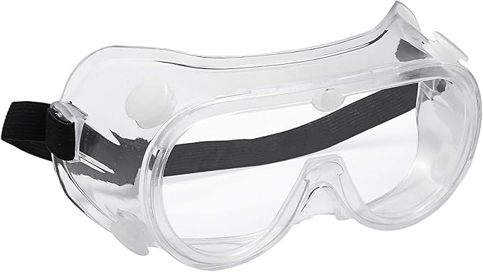 Anti-Fog Protective Safety Goggles Glasses Clear Lens Wide-Vision Adjustable Dust Goggles that Fit Over Glasses