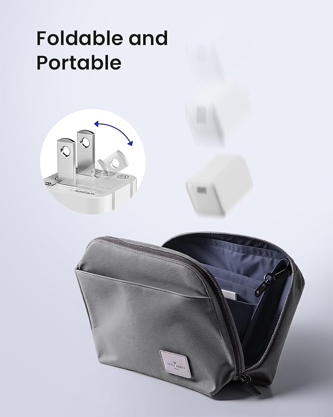 30W USB C Charger Block, Compact Wall Charger with GaN III Tech, PD3.0 PPS QC4.0 Fast Foldable Charger for iPhone 16 15, Galaxy, Pixel, iPad, AirPods,MacBook Air