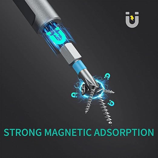 24 in 1 Magnetic Screwdriver Set, DIY Ratchet Screwdriver Set, Multi Bit Magnetic Drive Set with Detachable Ratchet Handle, Portable Precision Repair Tool Kit for Furniture Computer Bicycle