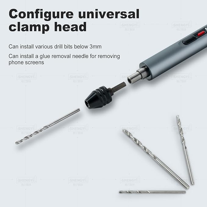 Mini Electric Screwdriver Set,Precision Electric Screwdriver， With electric drill function, 3 Gears Torque, 3LED light,Magnetic Storage，Overload Protection, Repair Tool Set for Phone Camera...