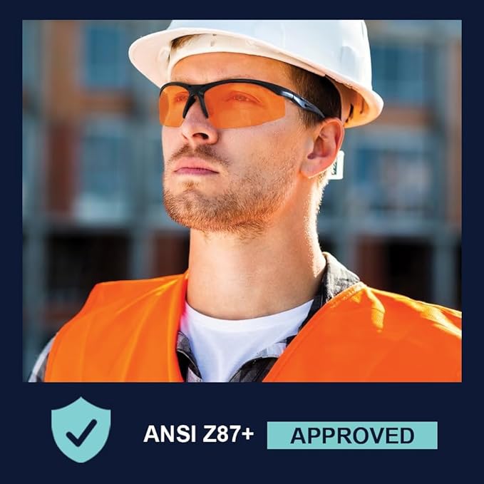 Bifocal Safety Glasses - Safety Glasses with Readers for Healthcare, Woodworkers, Motorcyclists, Workshop - Ansi Z87+