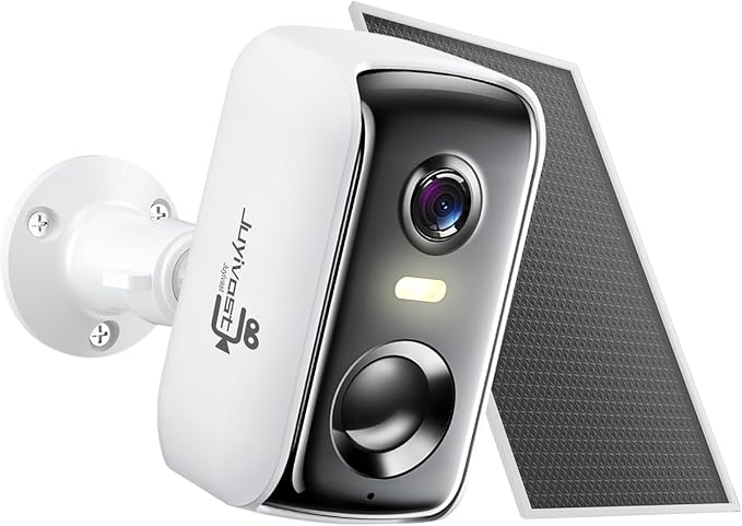 Security Cameras Wireless Outdoor,WIFI Cameras for Home Security with AI Motion Detection Spotlight Siren,Solar Panel Battery Powered Cam,2K Color Night Vision,2-Way Talk,Waterproof,Cloud/SD Storage