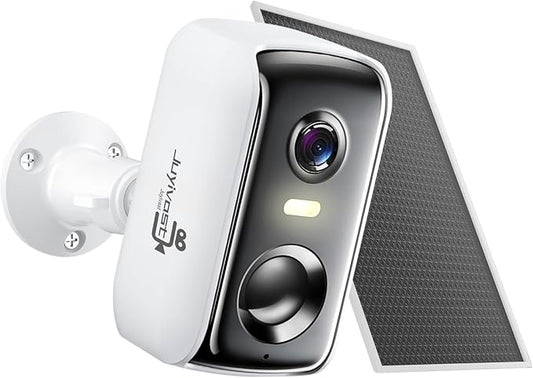 Security Cameras Wireless Outdoor,WIFI Cameras for Home Security with AI Motion Detection Spotlight Siren,Solar Panel Battery Powered Cam,2K Color Night Vision,2-Way Talk,Waterproof,Cloud/SD Storage