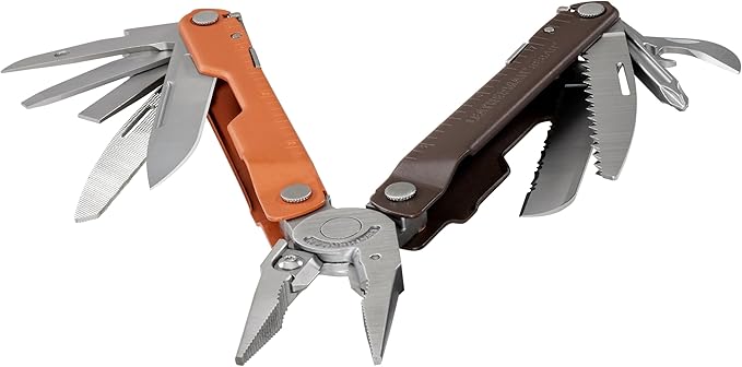 LEATHERMAN, Rebar Multitool with Premium Replaceable Wire Cutters and Saw, Burnt Sienna