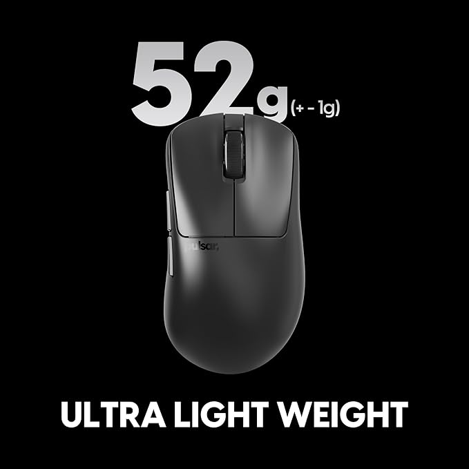 Pulsar Gaming Gears Xlite v4 Wireless Gaming Mouse, Ultra Lightweight 1.9 oz (54g), Ergonomic, Optical Switch, 32000 DPI, 750 IPS, XS-1 Sensor, 8k Compatible (Mini, Black)