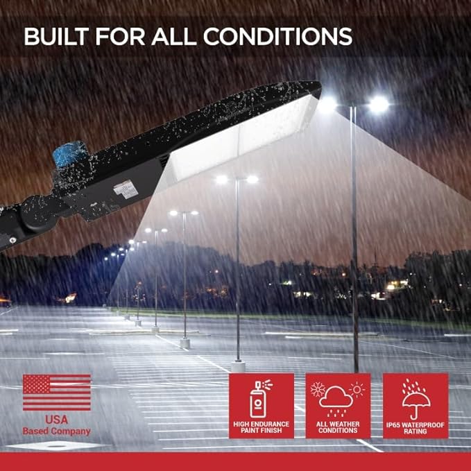 42,000 Lumen - 300 watt NextGen III LED Shoebox Lights - Dimmable - NO Photocell - Bronze - Slip FIT Mount - 10KV Surge